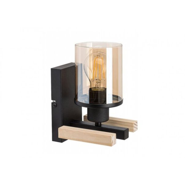 Rabalux Zidna lampa Niylah E27 1x MAX 25W crna (71080) - 71080