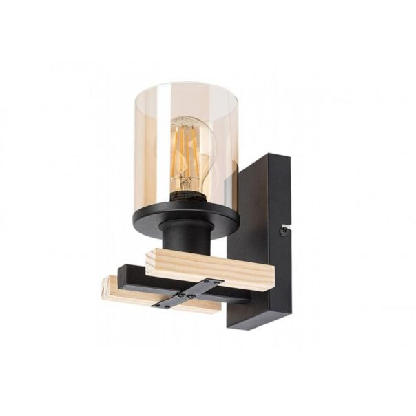 Rabalux Zidna lampa Niylah E27 1x MAX 25W crna (71080) - 71080