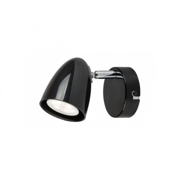 Rabalux Zidna lampa Perico GU10 1X MAX 5W crna (73015) - RAS002728A00000