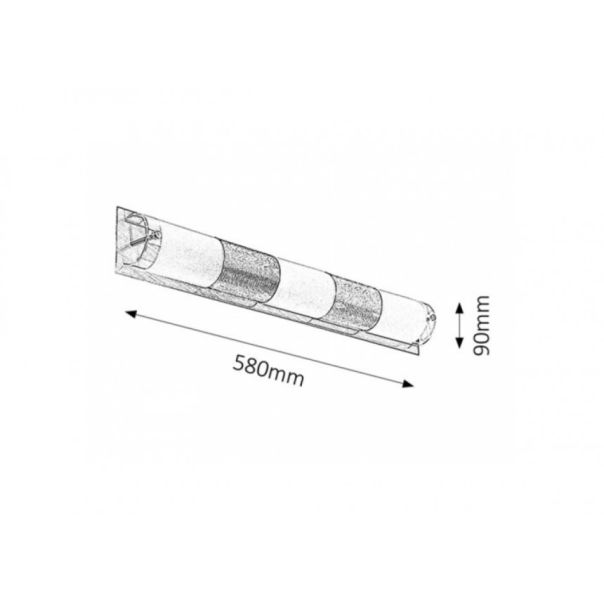 Rabalux Zidna lampa Periodic E14 3x MAX 40W hrom (5809) - 5809