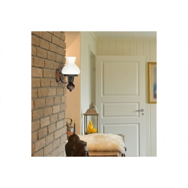 Rabalux Zidna lampa Petronel E27 1x MAX 60W mat crno (7077) - 7077