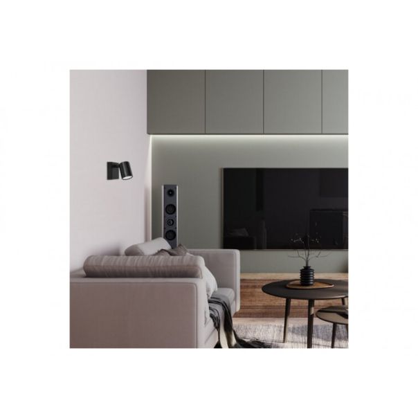 Rabalux Zidna lampa Rogelio GU10 1X MAX 5W mat crno (73023) - RAS002731A00000