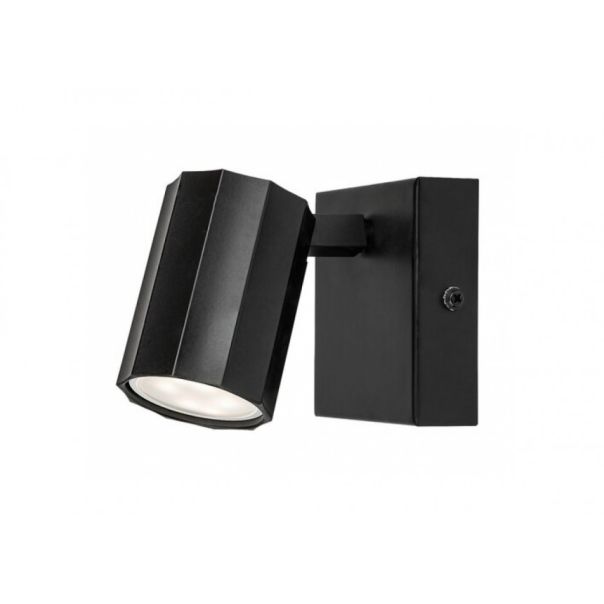 Rabalux Zidna lampa Rogelio GU10 1X MAX 5W mat crno (73023) - RAS002731A00000