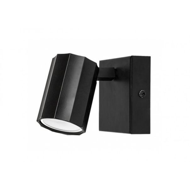 Rabalux Zidna lampa Rogelio GU10 1X MAX 5W mat crno (73023) - RAS002731A00000