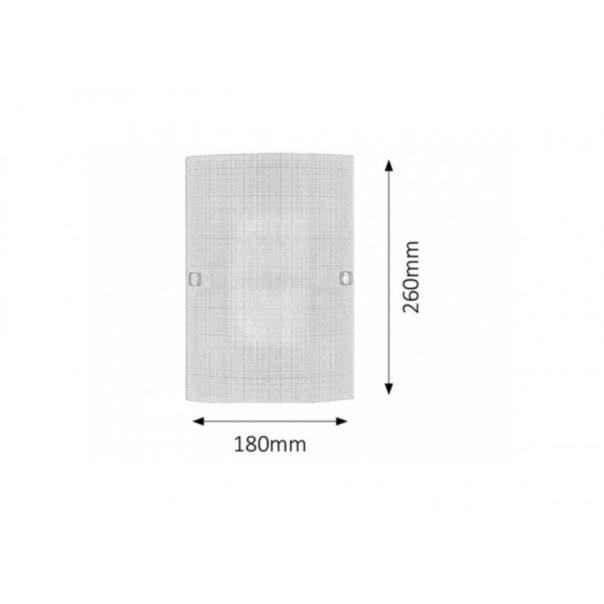 Rabalux Zidna lampa Scottie E27 1x MAX 60W beli sa motivima (3887) - 3887
