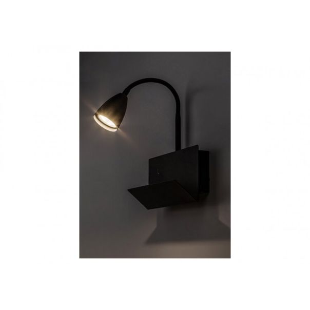 Rabalux Zidna lampa Tacito GU10 1X MAX 25W crna (71089) - RAS002644A00000