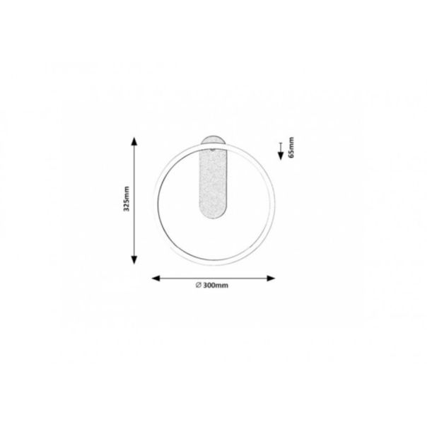 Rabalux Zidna lampa Tumnus LED 14W srebrna strugani aluminijum (71010) - 71010-1