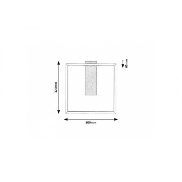 Rabalux Zidna lampa Tumnus LED 14W srebrna strugani aluminijum (71011) - 71011