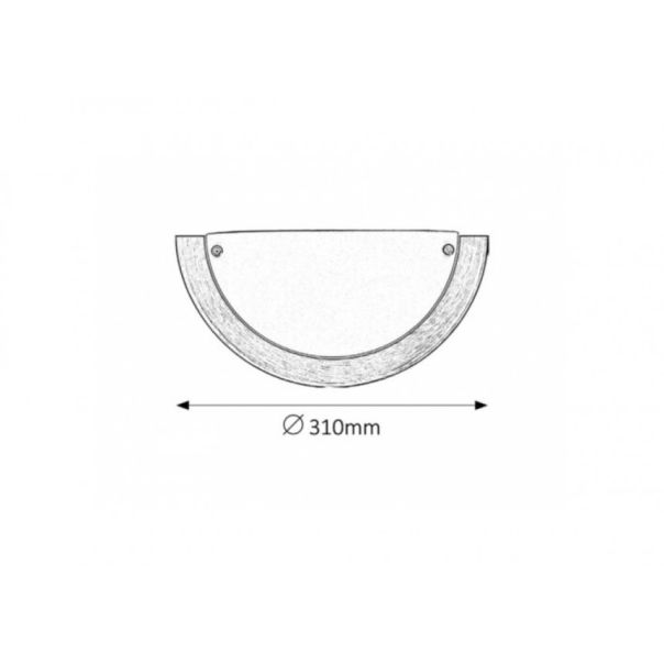 Rabalux Zidna lampa Ufo E27 1x MAX 60W bronzana (5263) - 5263