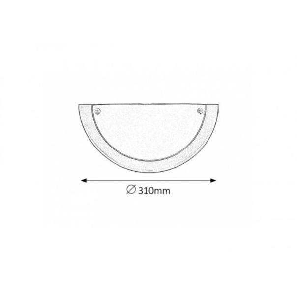 Rabalux Zidna lampa Ufo E27 1x MAX 60W brušeni hrom (5181) - 5181-1