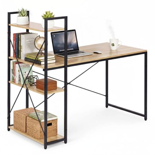 MODERNHOME Radni sto 120x60 cm sa policama light style - EP2828280