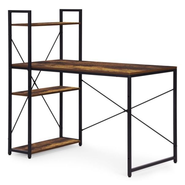 MODERNHOME Radni sto 120x60 cm sa policama loft style - EP2828271