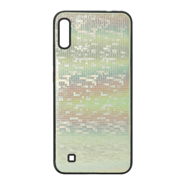 Maska za Samsung M10 Rainbow Mosaic bela - 035350