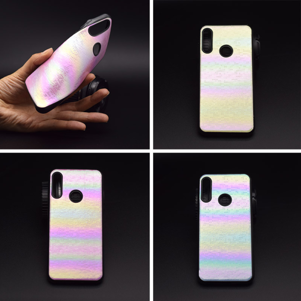 Maska za Samsung M10 Rainbow Mosaic bela - 035350