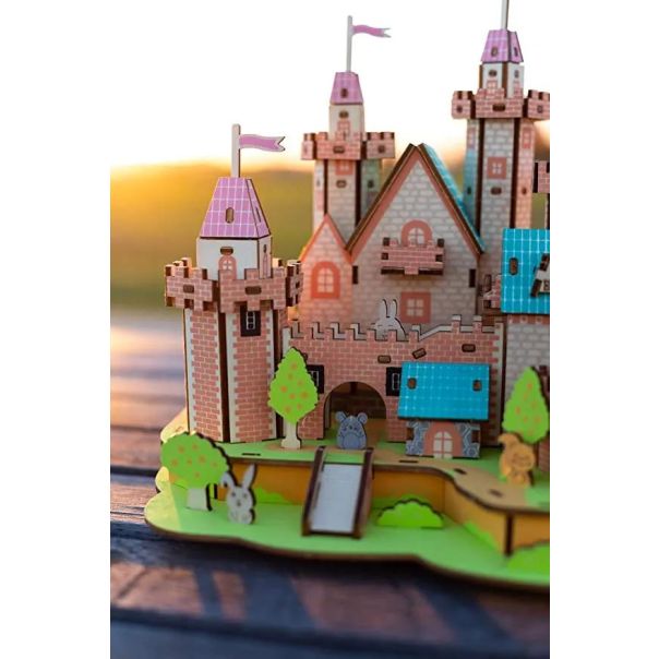3d drvena eko puzzle - RAJSKI ZAMAK - 114-1