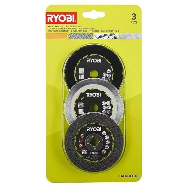 RYOBI Set diskova za sečenje različitih materijala za RCT18C-0 (3 kom) RAKCOT03 - RAKCOT03