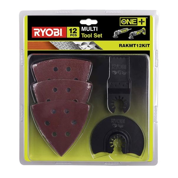 RYOBI Set pribora za multifunkcionalni alat (za renovator), 12 kom RAKMT12KIT - RAKMT12KIT