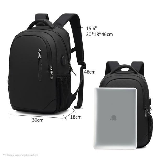 Ranac POSO 652 Casual crni - 75954