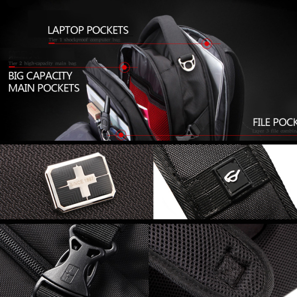 Ranac za laptop Swiss 15.6 SC81517 crni - 208868