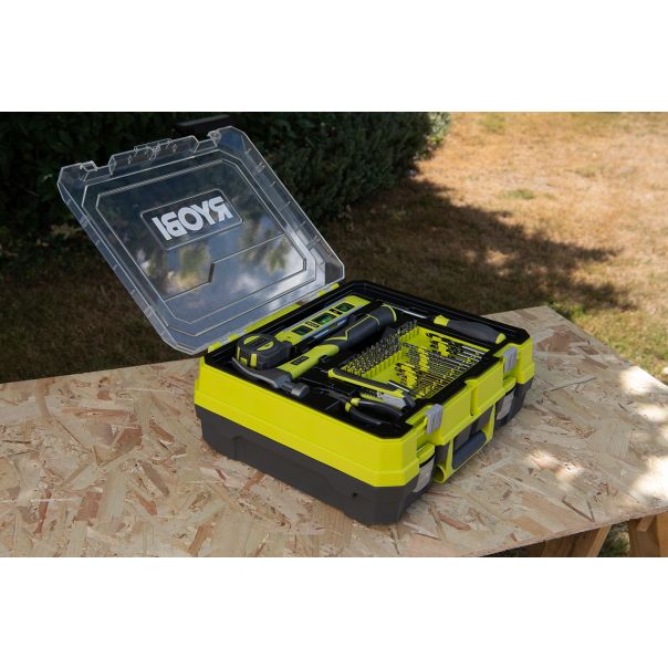 RYOBI Set alata u koferu (aku. bušilica plus ručni alat i pribor) RDD18-2C20TAH - RDD18-2C20TAH