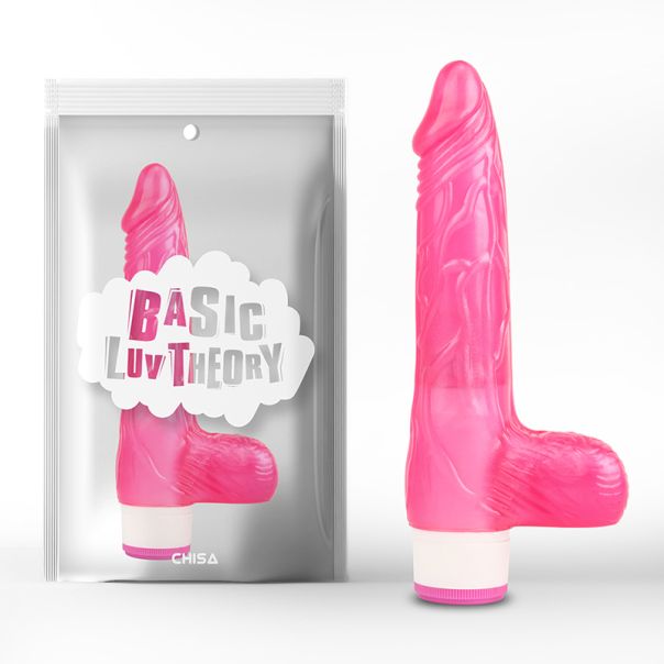 Realisticni vibrator sa testisima Luv Pleaser Pink - CN-131897136
