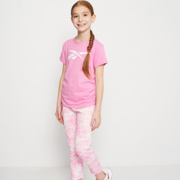 REEBOK set za velike devojčice helanke i majica,roze siva - B4615RG