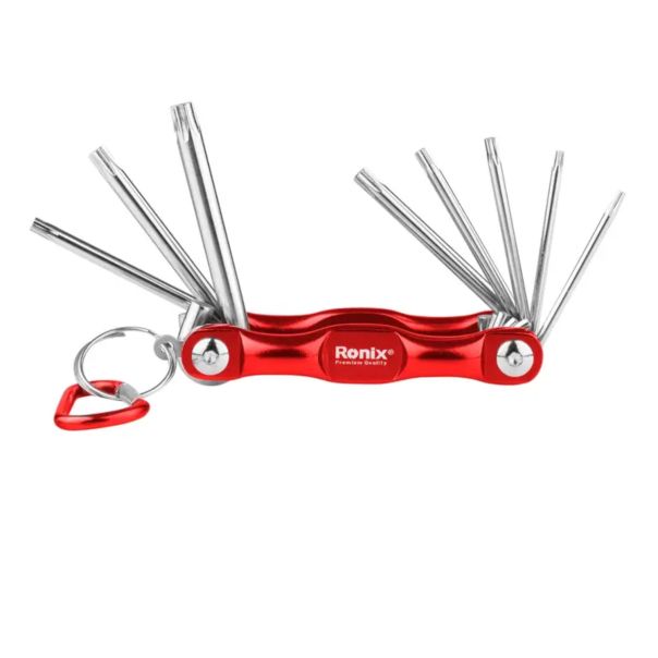 RONIX Sklopivi SET TORX Ključeva 8-delni Cr-V RH-2041 T9-T40 - RH-2041RX