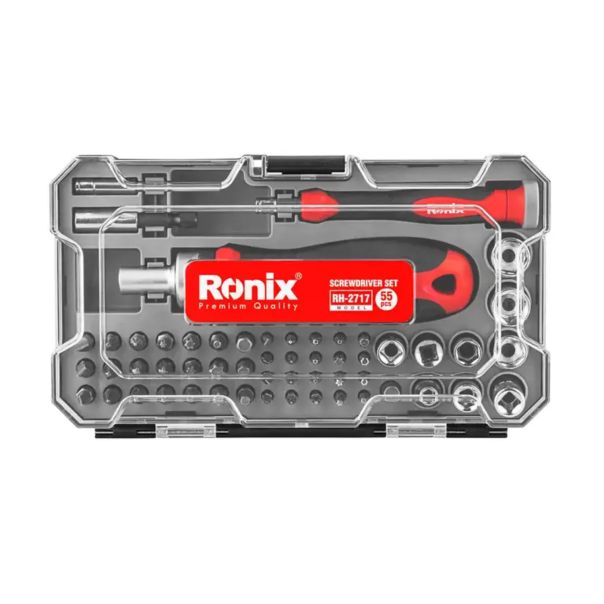 RONIX Univerzalni SET odvijača sa nastavcima 56-delni Cr-V RH-2717 PLC - RH-2717RX