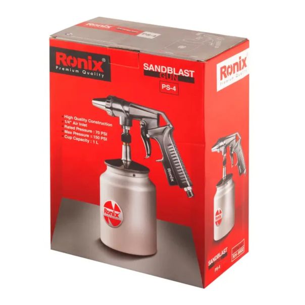 RONIX Pištolj za peskiranje (max 10bar) RH-6602 CB 1000ml/5.5mm - RH-6602RX