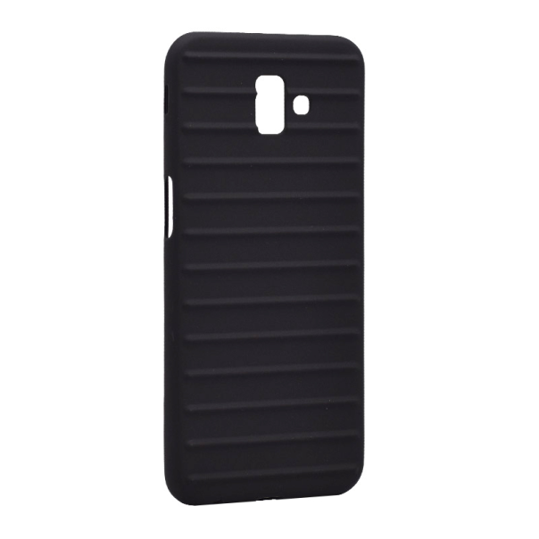 Maska za Samsung J6 Plus/ J610F (2018) EU Ribbed crna - 029872