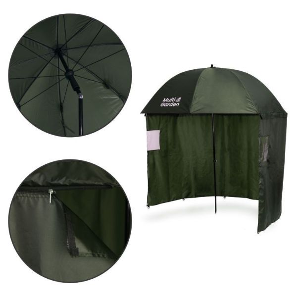 MULTIGARDEN Ribolovački suncobran podesive visine sa zidovima, - EP2256337
