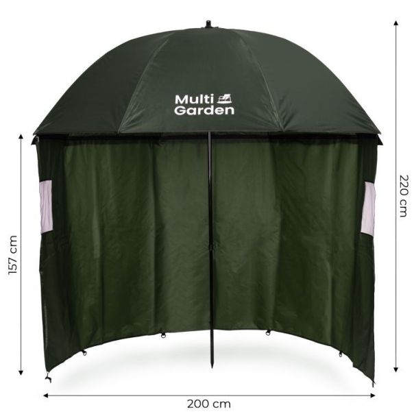 MULTIGARDEN Ribolovački suncobran podesive visine sa zidovima, - EP2256337
