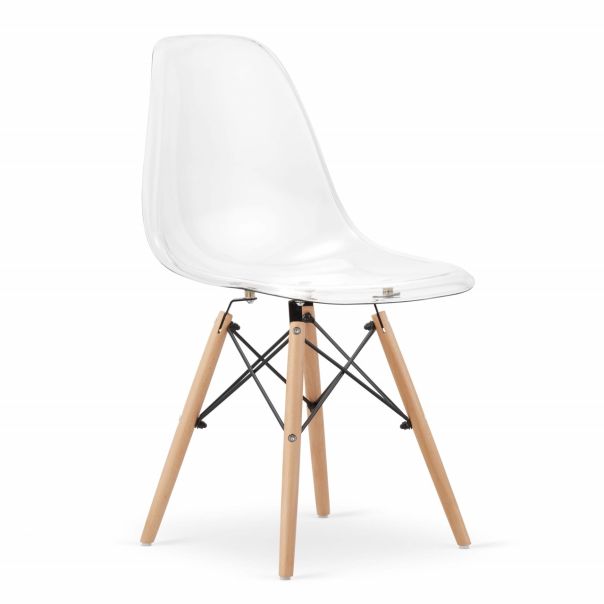 BOLZZ Rimini set 4 stolice transparent - BOLRIMCHATRANS