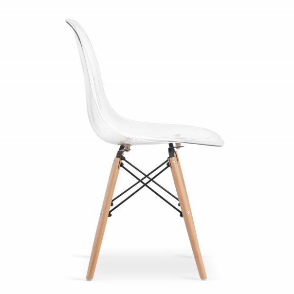 BOLZZ Rimini set 4 stolice transparent - BOLRIMCHATRANS