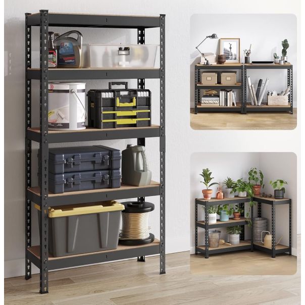 ePRO polica premium 183x120x45, metal-drvo, 875kg (5x175kg) - E0014