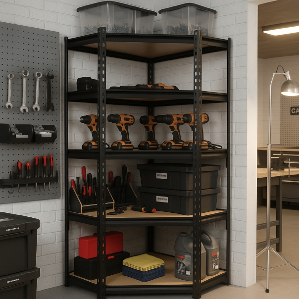 ePRO polica ugaona premium 183x90x40, metal-drvo, 875kg (5x175kg) - E0016