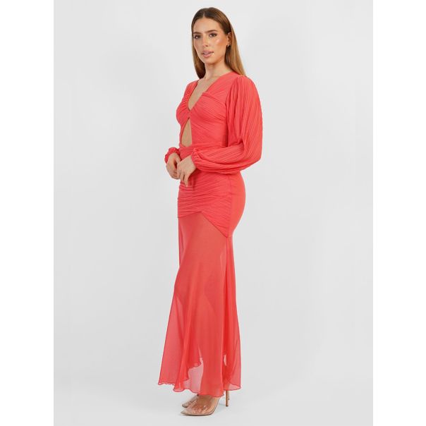 JADED ROSE Ženska haljina duga, roze-koralna ,jessie - EP2957968