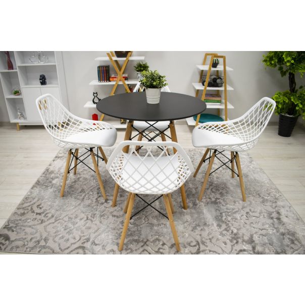 BOLZZ Roma set 4 stolice white - BOLROMCHAWHITS