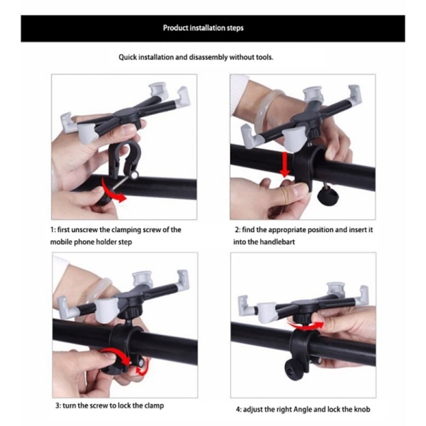 Rotacioni držač za mobilni za električni trotinet Xiaomi M365/Ninebot - 86427