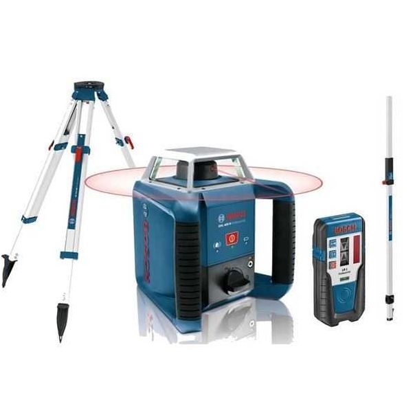BOSCH Rotacioni laser LR 1 prijemnik + stativ + merna letva u koferu GRL 400 H + BT 170 HD + GR 240 - 061599403U