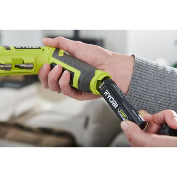 RYOBI Kompaktni aku okretni odvijač USB Lithium 4V (2,0 Ah) RSDP4-120G - RSDP4-120G