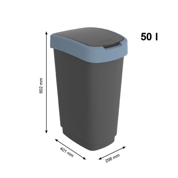 ROTHO Kanta za otpatke Twist 50L, plava - RST50B