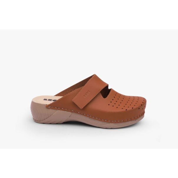 LEON Ženska papuča Rubicon-braon - 3500-BR