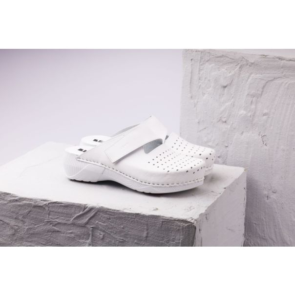 LEON Ženska papuča Rubicon- bela - 3500-BE