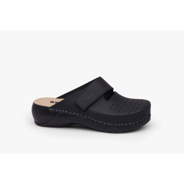 LEON Ženska papuča Rubicon- crna - 3500-CR