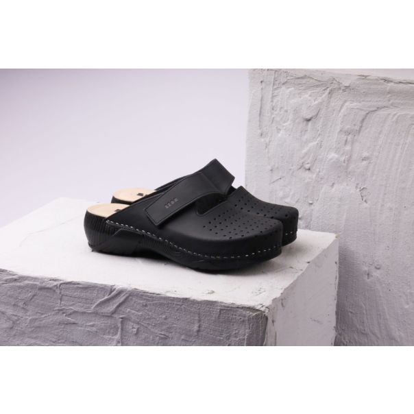 LEON Ženska papuča Rubicon- crna - 3500-CR