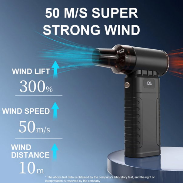 Ručna duvaljka S06 (5 + turbo brzina) 90W crna - 617469