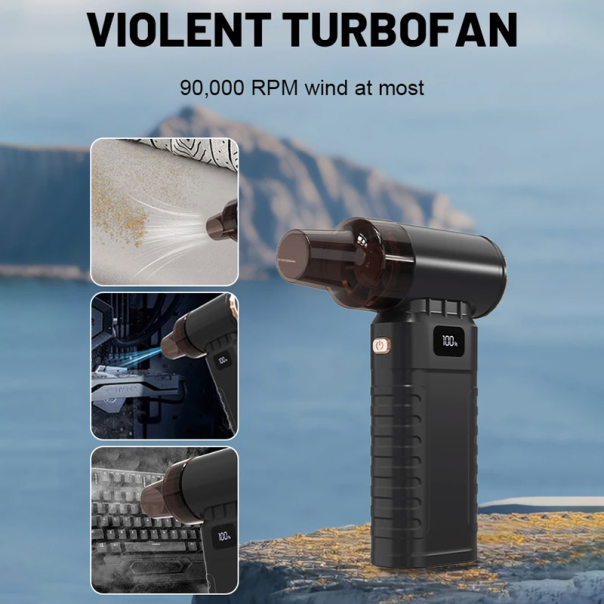 Ručna duvaljka S06 (5 + turbo brzina) 90W crna - 617469