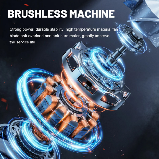 Ručna duvaljka S06 (5 + turbo brzina) 90W crna - 617469