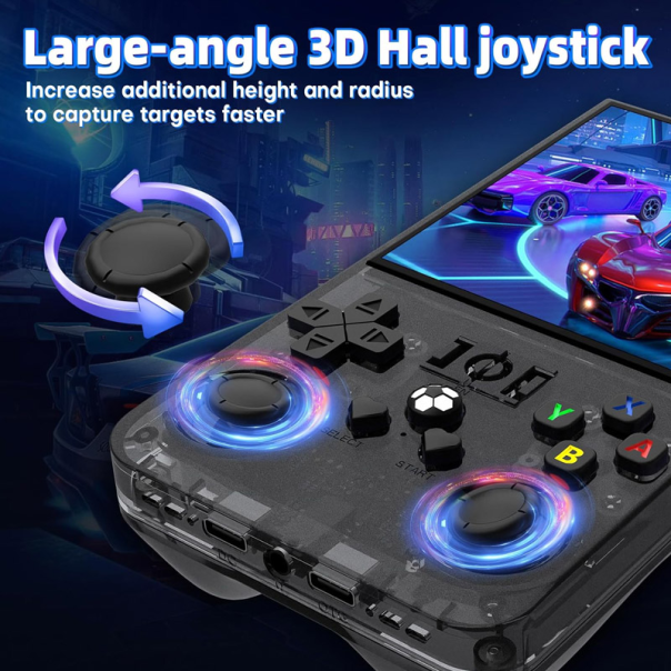 Ručna konzola GAME MASTER R36 Max 64GB transparent crna - 616387